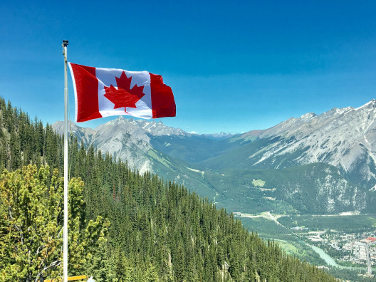 Canada flag. 