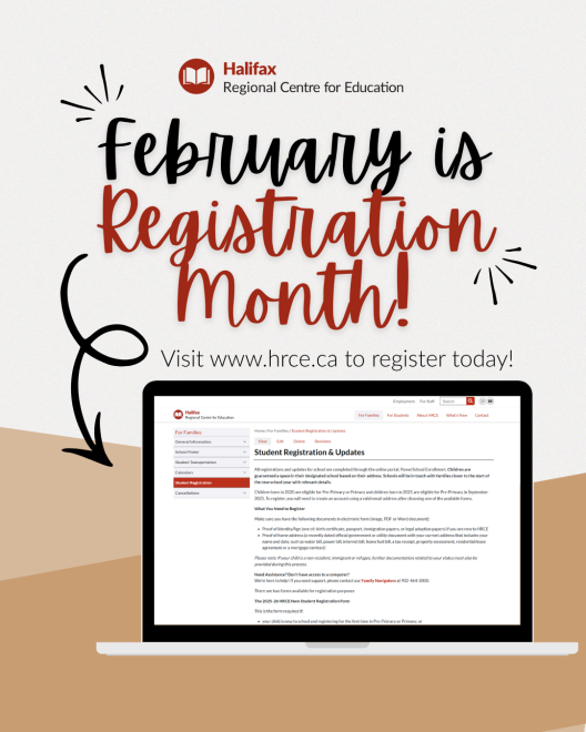 Graphic of February is Registration Month