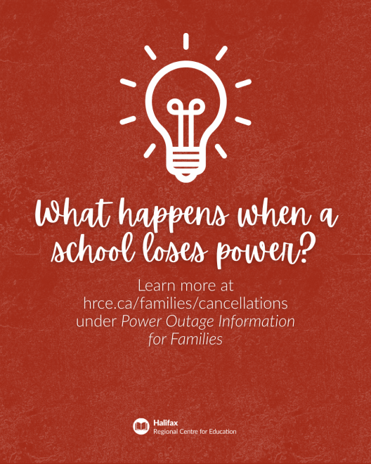 Light bulb poster: What happens with a school loses power?